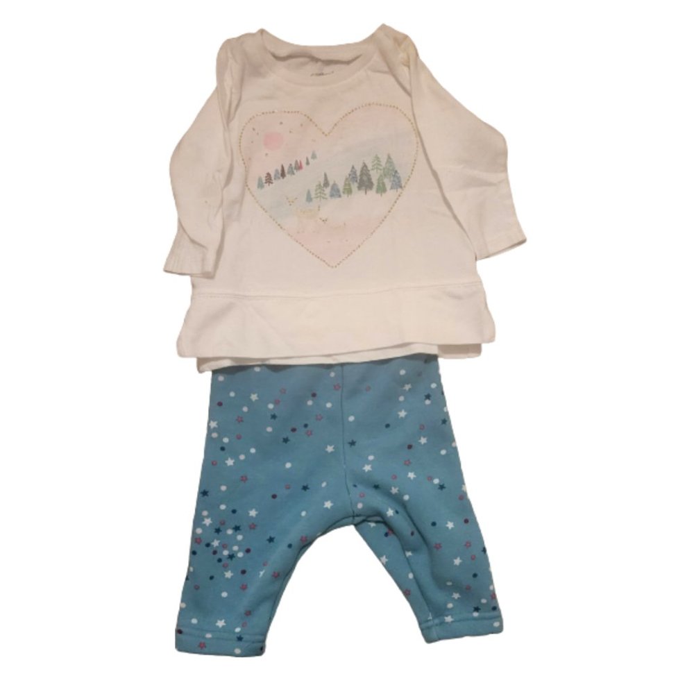 Carter's Matching Set  Sz Newborn Size 3M Graphic Print Polka Dots Like New